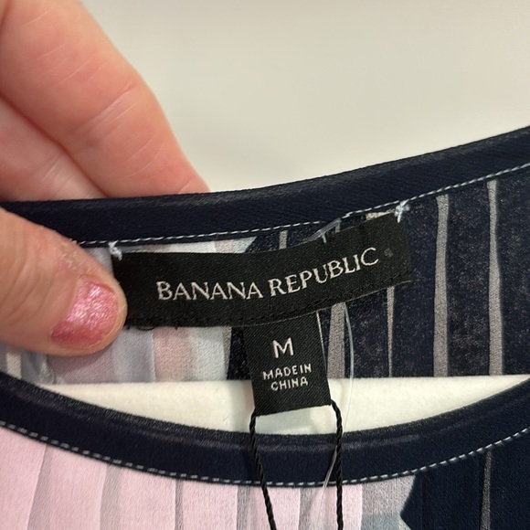 Banana Republic Chifon Waist Tie Blouse - Picture 7 of 12